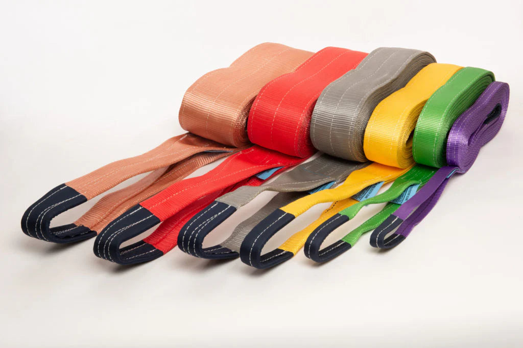 POLYESTER CARGO LIFTING BELT / WEBBING SLING - CUSTOMISED SWL, LENGTH AND WIDTH