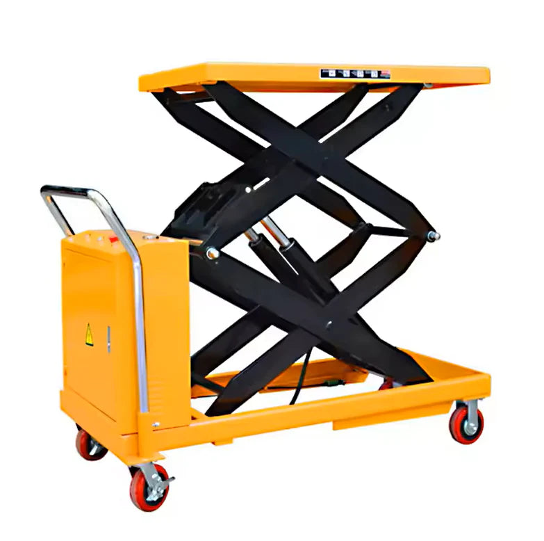 small electric scissor hydraulic double cart table lift 500