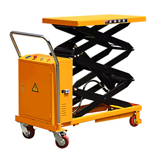 small electric scissor hydraulic double cart table lift 500